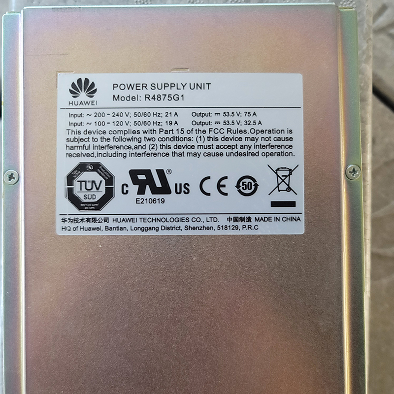 New Genuine 48V 4000W Power Supply Module R4875G1 Rectifier Module 7 New Genuine 48V 4000W Power Supply Module R4875G1 Rectifier Module R4875g 4 New Genuine 48V 4000W Power Supply Module R4875G1 Rectifier Module